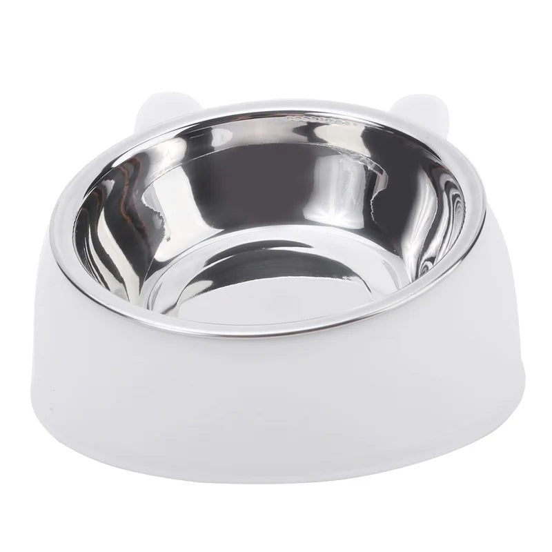 Inclined Stainless Steel Cat Feeding Bowl - Petnivo
