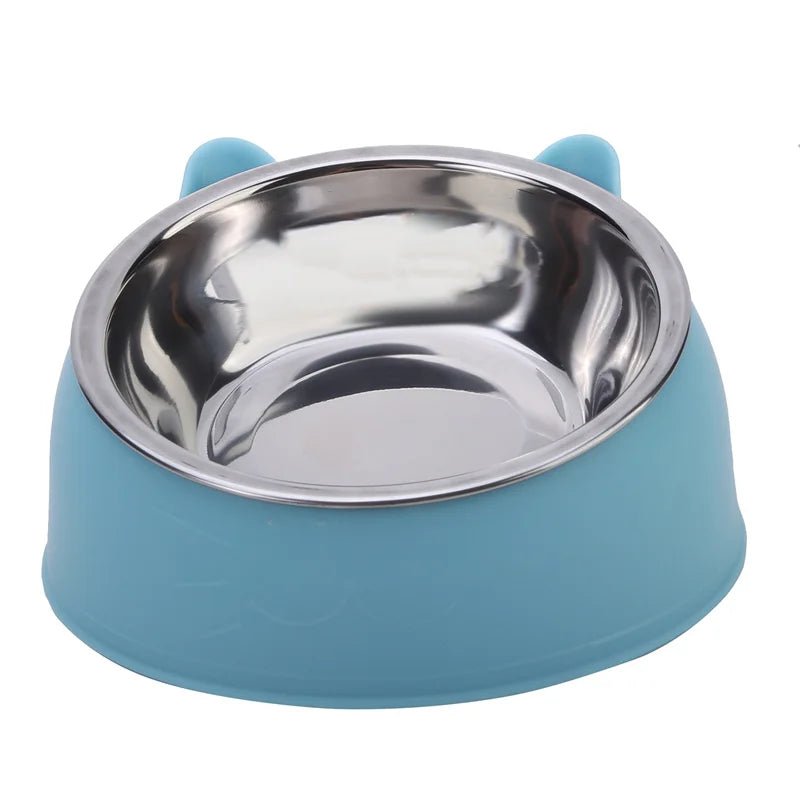 Inclined Stainless Steel Cat Feeding Bowl - Petnivo