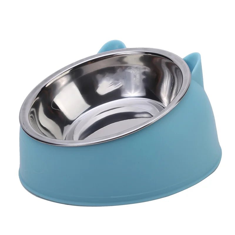 Inclined Stainless Steel Cat Feeding Bowl - Petnivo