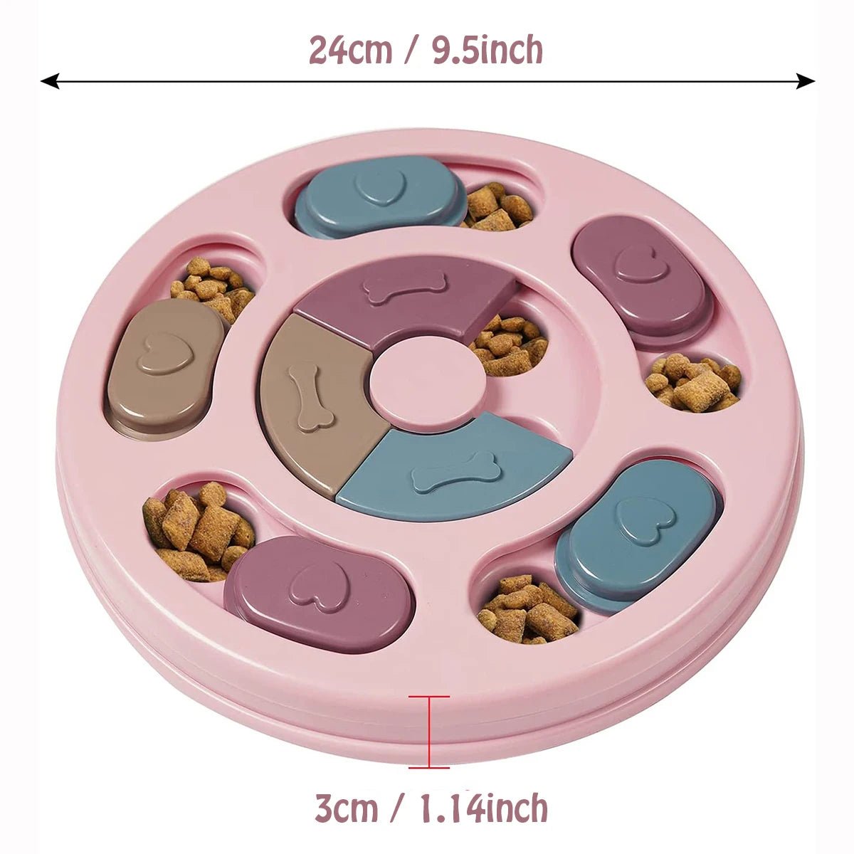 Interactive Dog Puzzle Feeder Slow Bowl - Petnivo