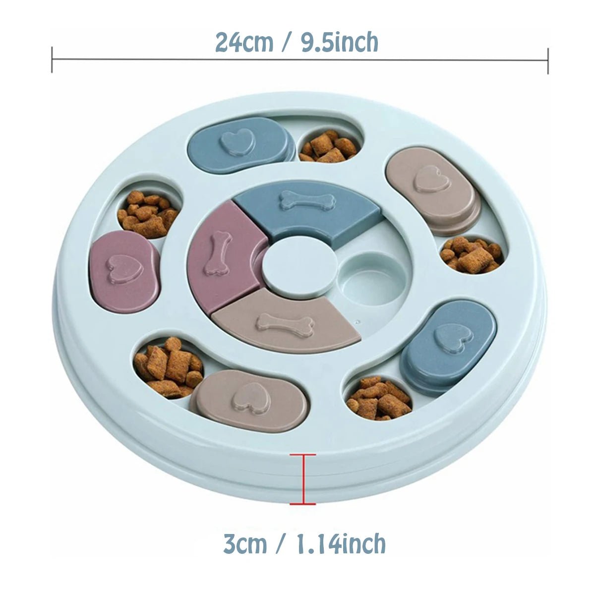 Interactive Dog Puzzle Feeder Slow Bowl - Petnivo