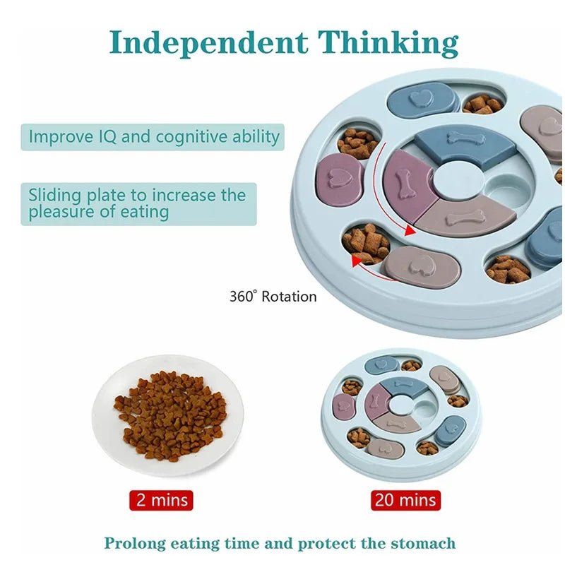 Interactive Dog Puzzle Feeder Slow Bowl - Petnivo