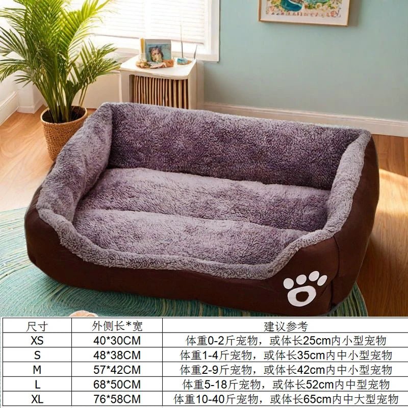 Large Plush Pet Bed Deep Sleep - Petnivo