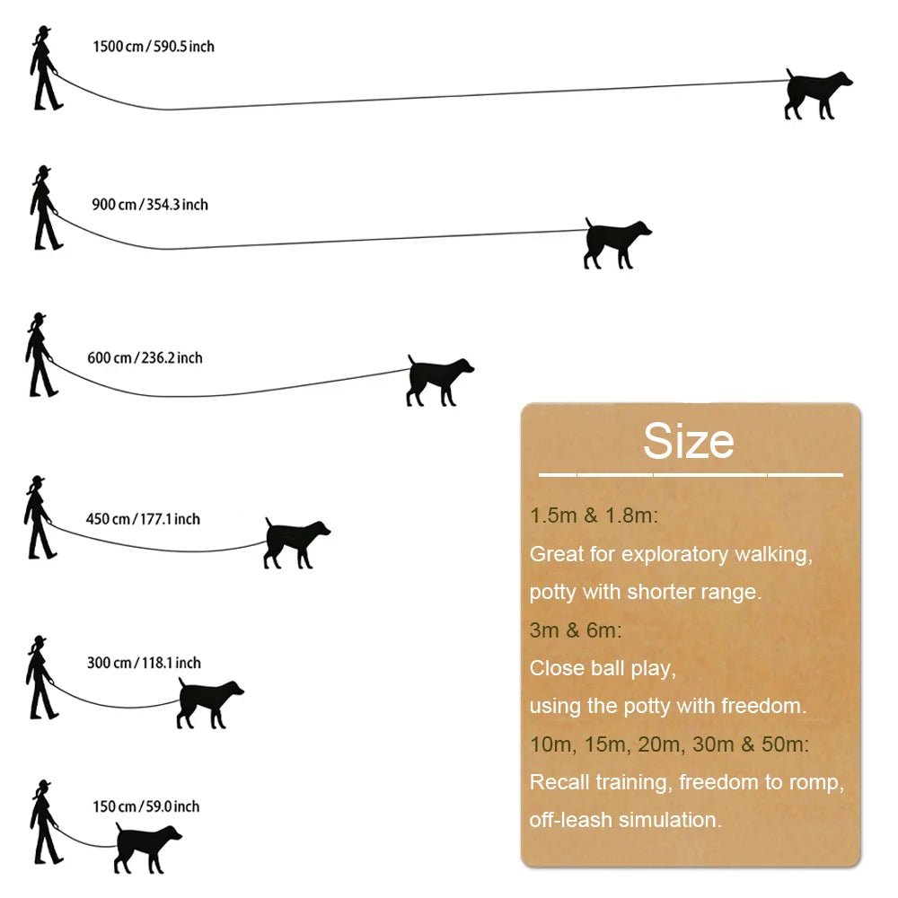 Long Dog Leash Nylon Training Lead - Petnivo