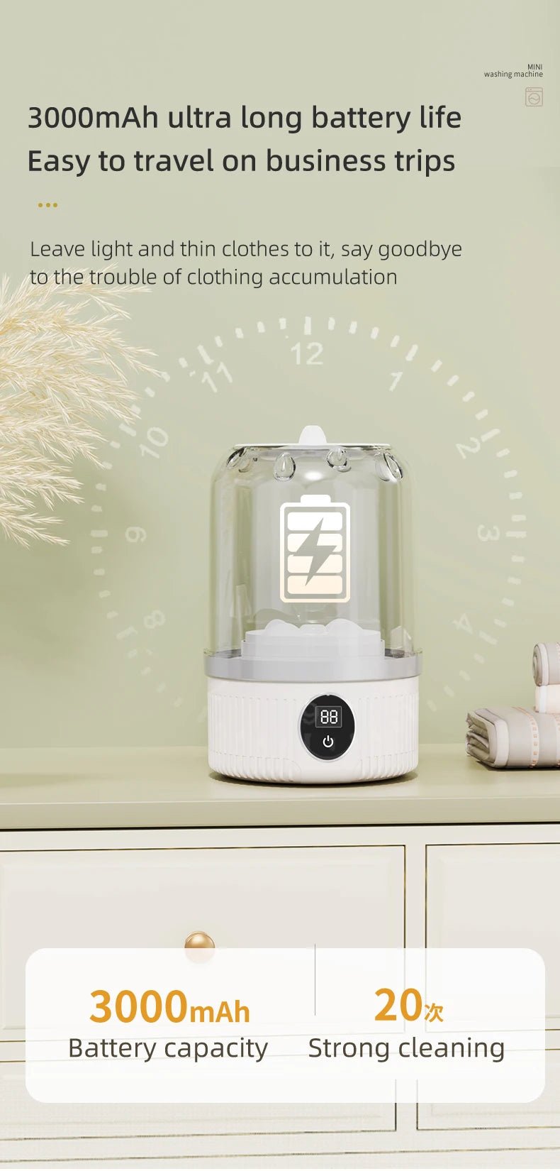 Mini Portable Washing Machine - Petnivo
