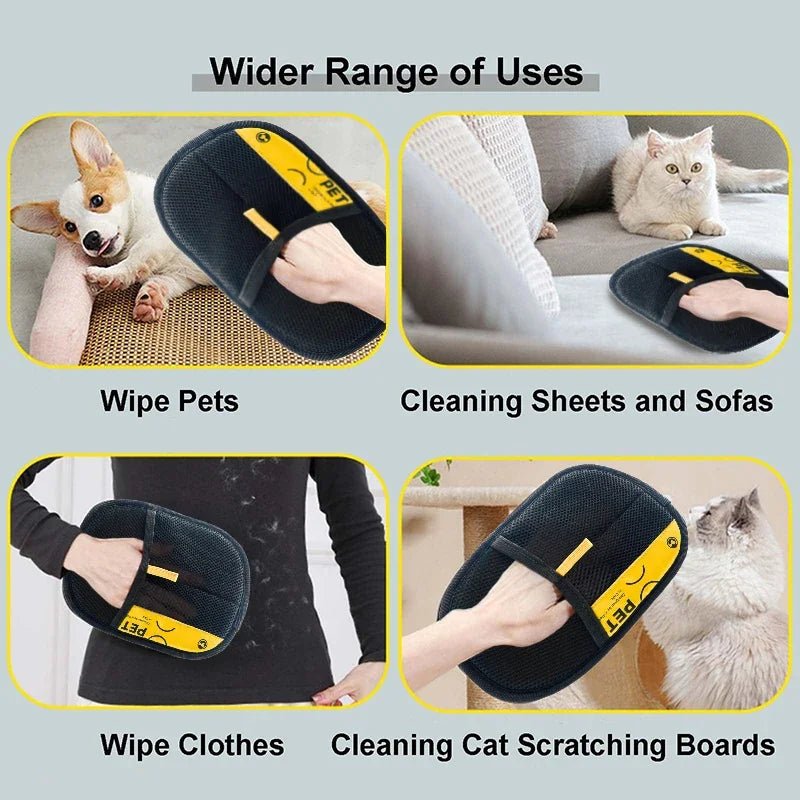 Pet Hair Remover Grooming Glove Reusable - Petnivo