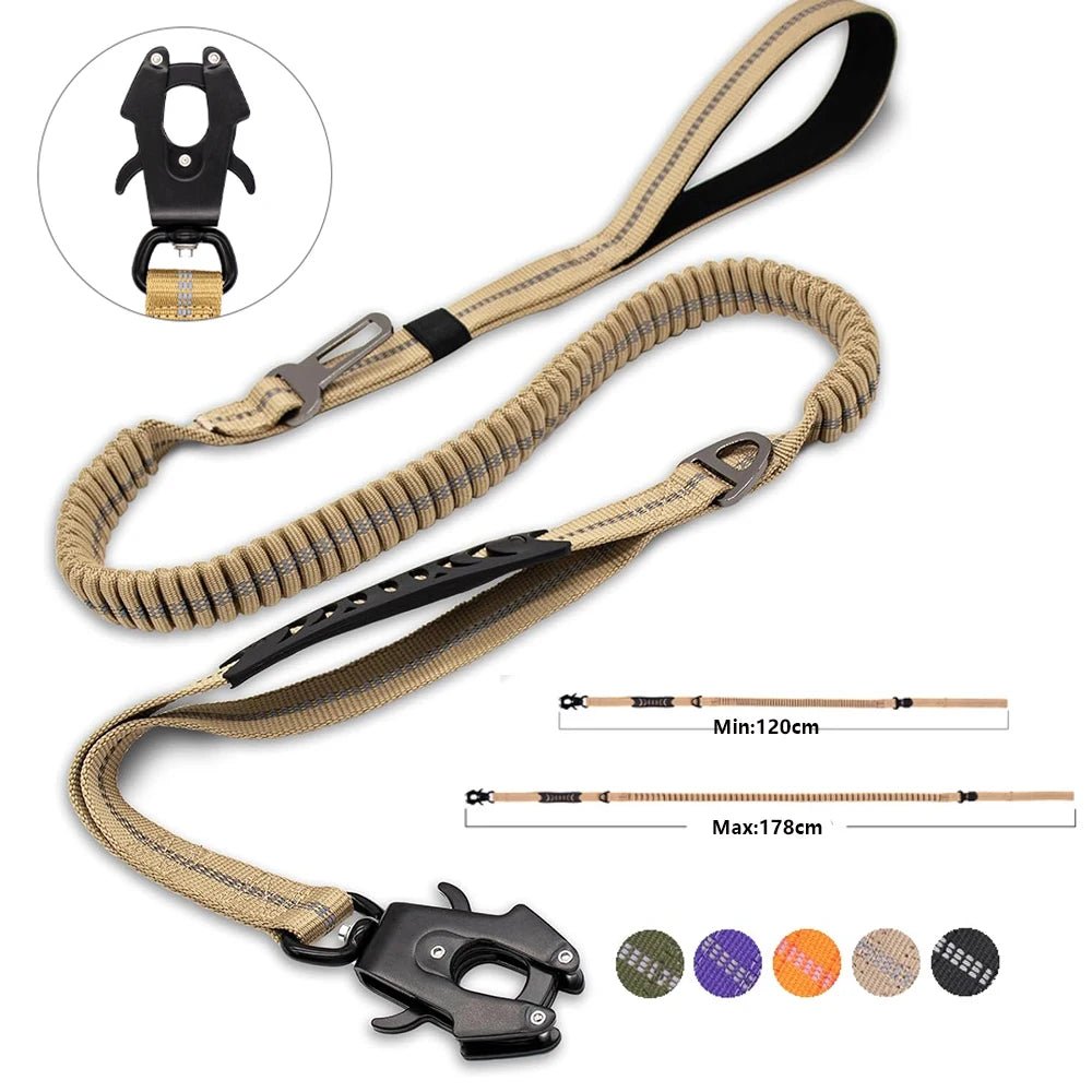 Reflective Bungee Dog Leash Shock Absorbing - Petnivo