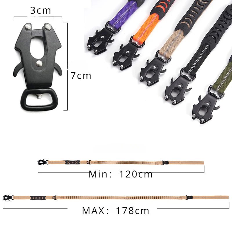 Reflective Bungee Dog Leash Shock Absorbing - Petnivo