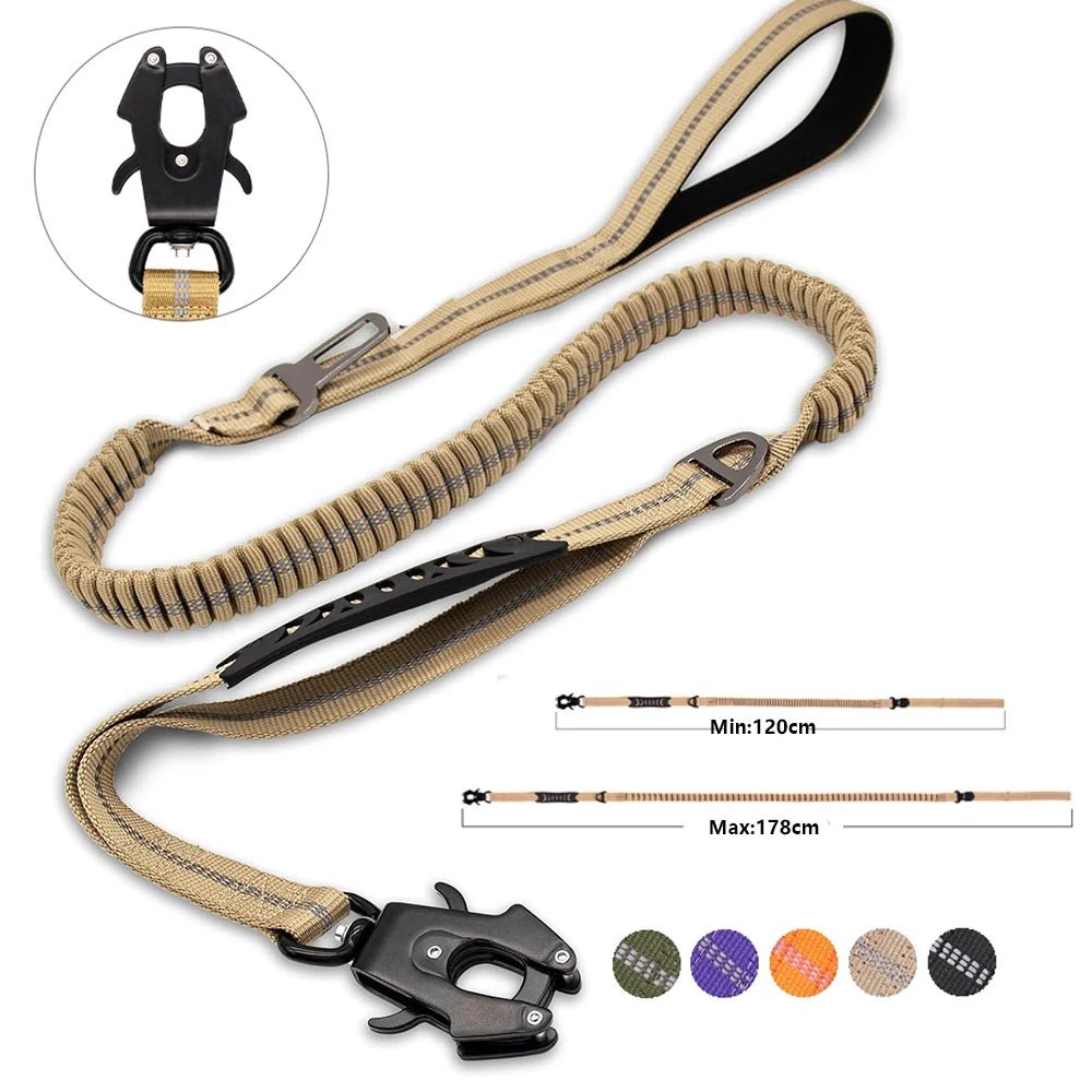 Reflective Bungee Dog Leash Shock Absorbing - Petnivo