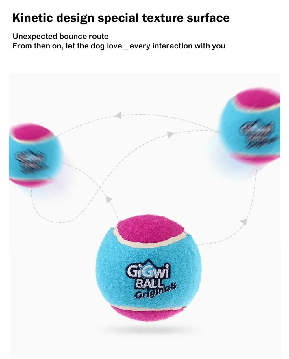 Squeaky Dog Tennis Balls Bite Resistant Set - Petnivo