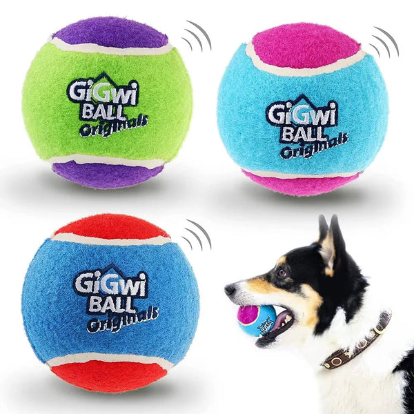 Squeaky Dog Tennis Balls Bite Resistant Set - Petnivo