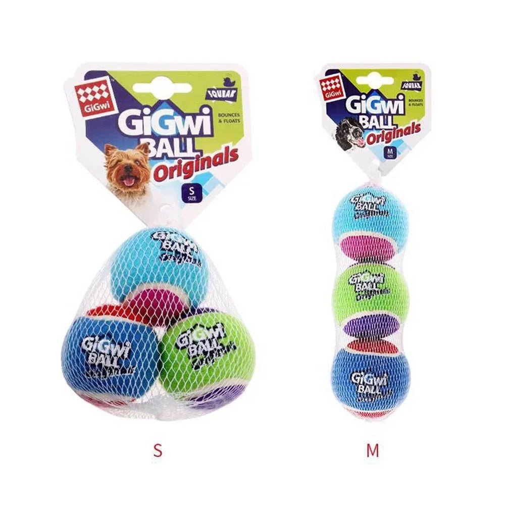 Squeaky Dog Tennis Balls Bite Resistant Set - Petnivo