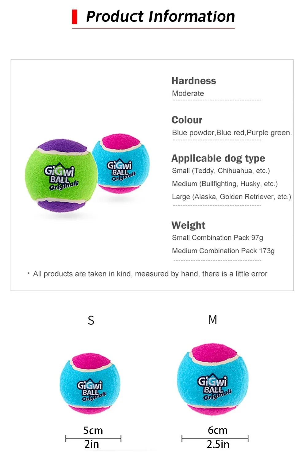 Squeaky Dog Tennis Balls Bite Resistant Set - Petnivo
