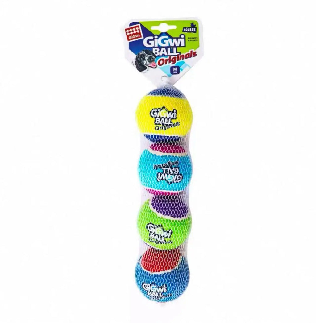 Squeaky Dog Tennis Balls Bite Resistant Set - Petnivo