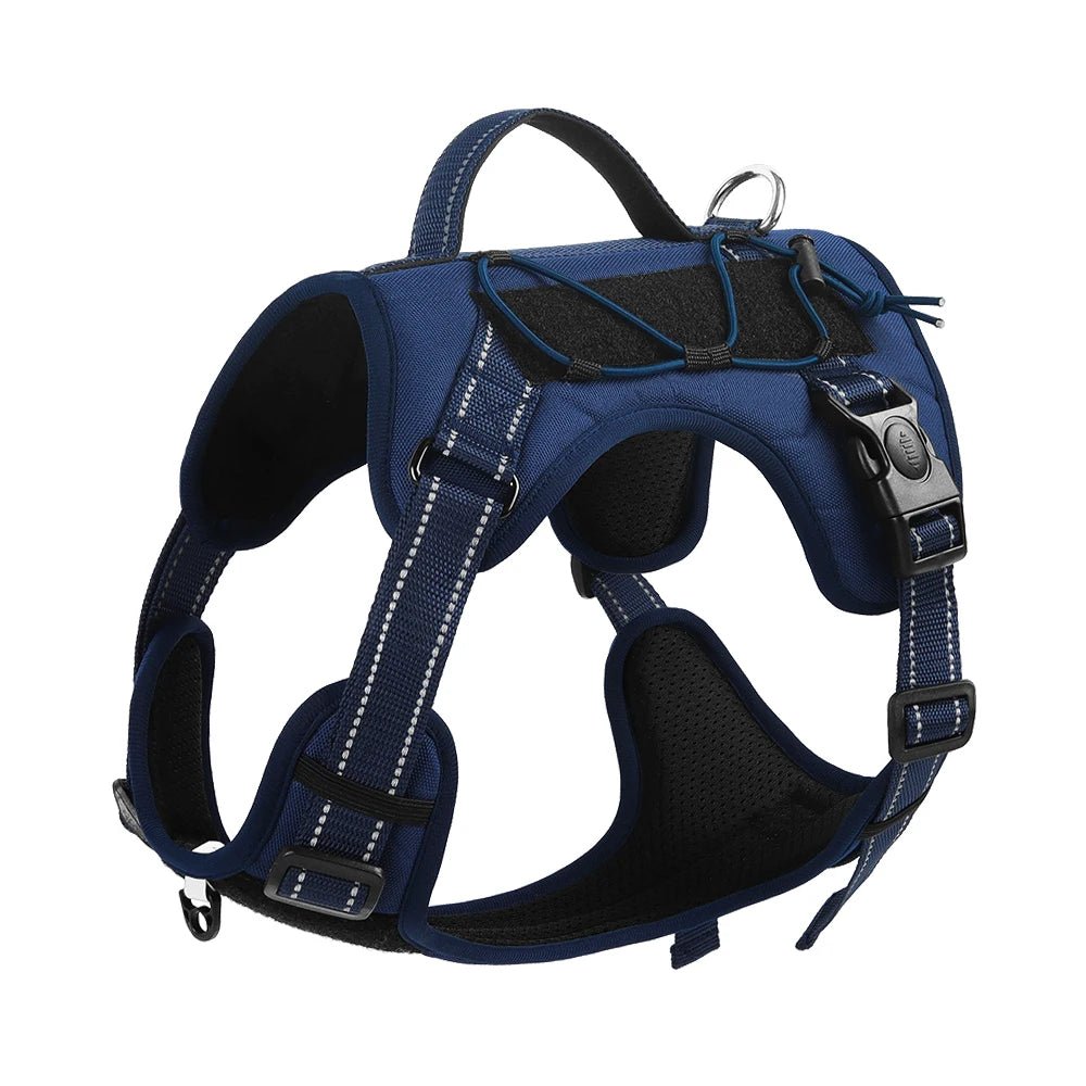 Tactical Dog Harness Reflective Vest Leash - Petnivo