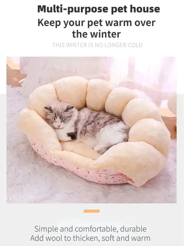 Winter Warm Cat Dog Bed House - Petnivo